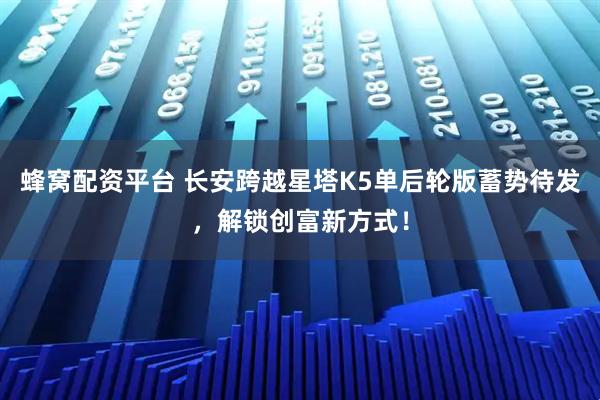 蜂窝配资平台 长安跨越星塔K5单后轮版蓄势待发，解锁创富新方式！